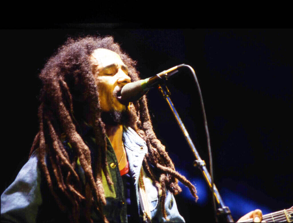 France Bob Marley Jamaican Reggae singer Bob Marley performs on stage during a concert in Bourget, Paris, on July 3, 1980. (AP Photo/Str)