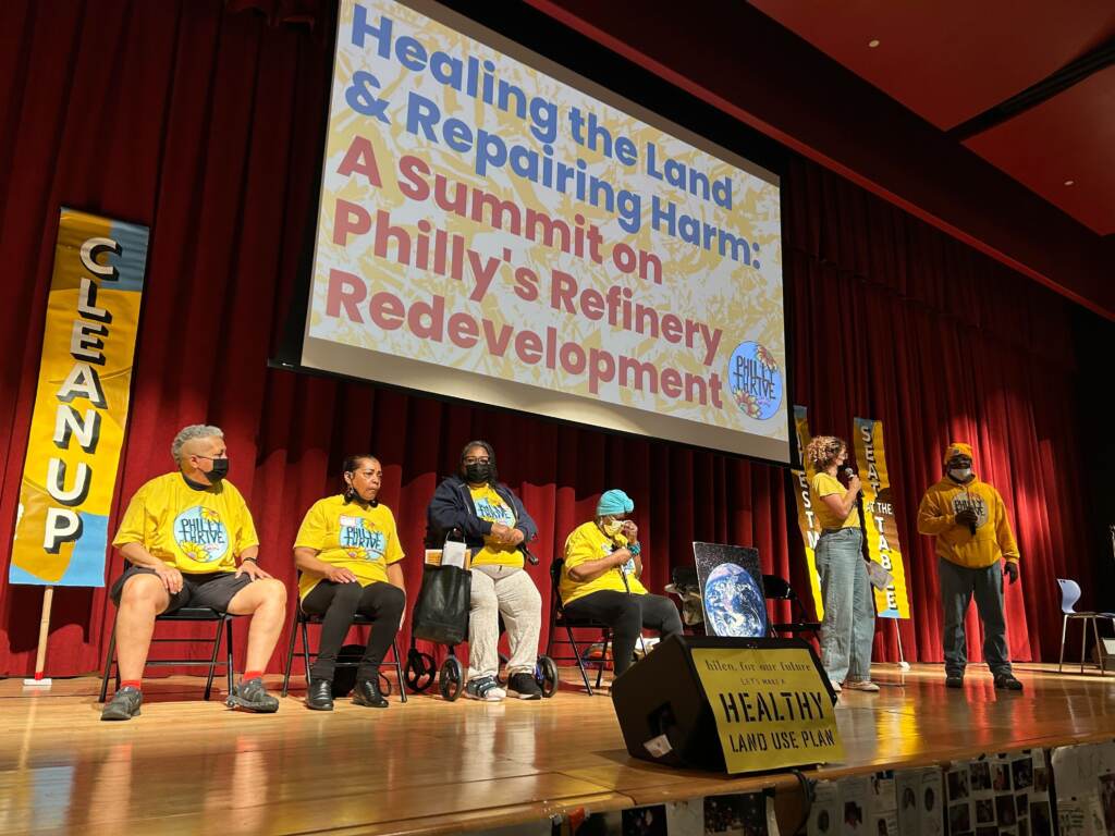 IMG_0594 A panel of South Philly residents and activists kick off a day-long summit on the redevelopment of the former PES refinery