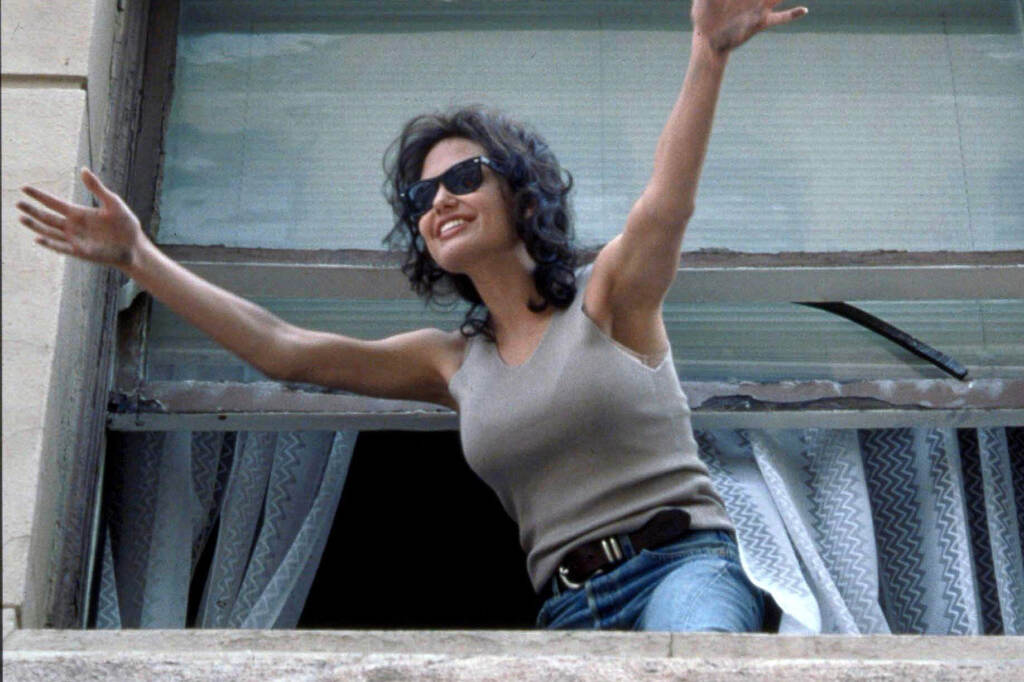 Angelina JolieFilm: Gia (TV-FILM)Characters: Gia Carangi Usa 1998,Director: Michael Cristofer31 January 1998 **WARNING** This Photograph is for editorial use only and is the copyright of HBO and/or the Photographer assigned by the Film or Productio A young Angelina Jolie played Carangi in the 1998 HBO biopic ''Gia.''
