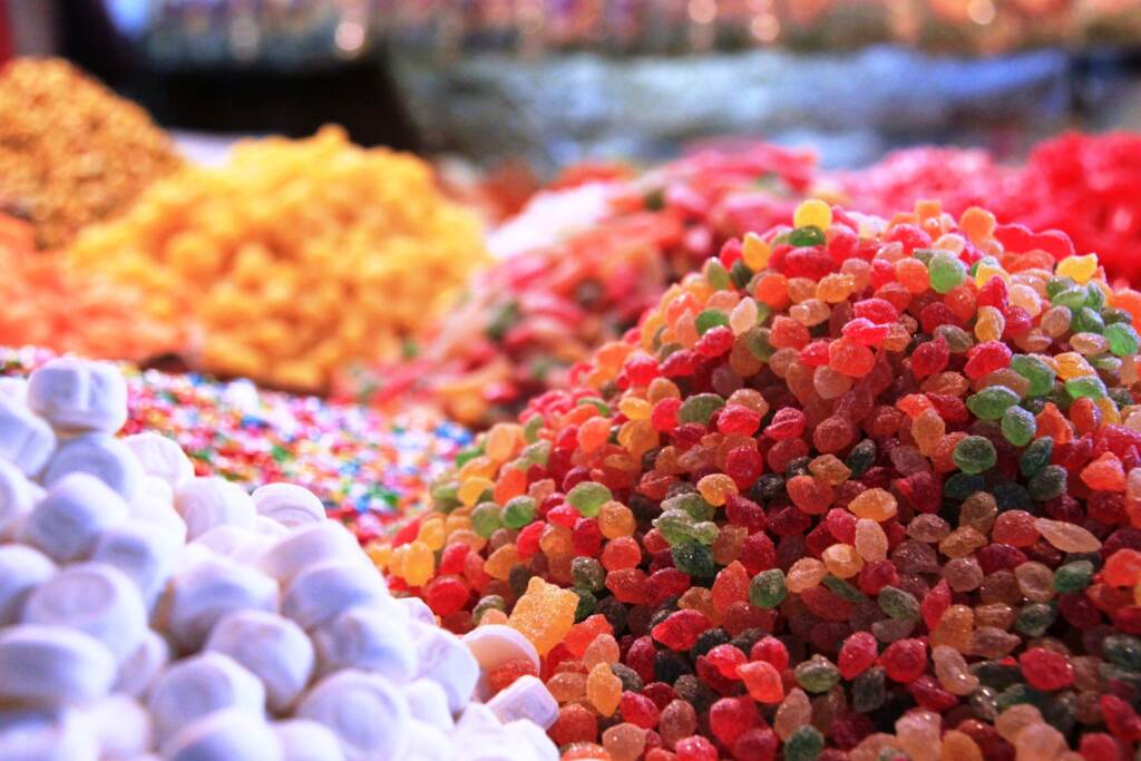 pilesofcandy-scaled Piles of brightly-colored candy