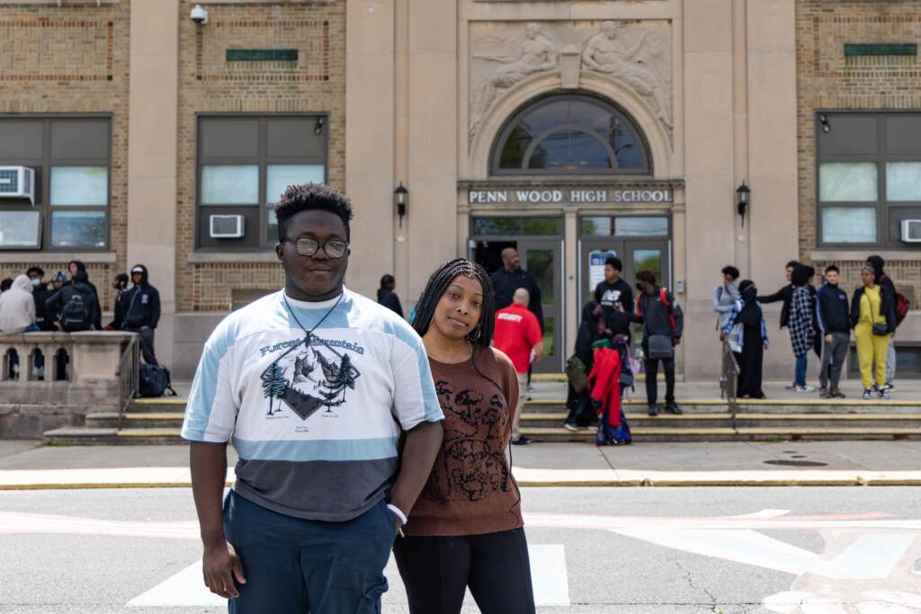 05 19 2023 k paynter pennwood hs paul and trinity (2) Paul Vandy and Trinity Giddings attend Penn Wood High School in the William Penn School District, just outside Philadelphia. William Penn has one of the highest property tax rates in the state and still struggles to make ends meet
