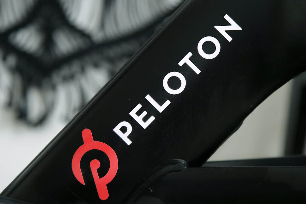 Peloton Recall Peloton exercise machine with logo