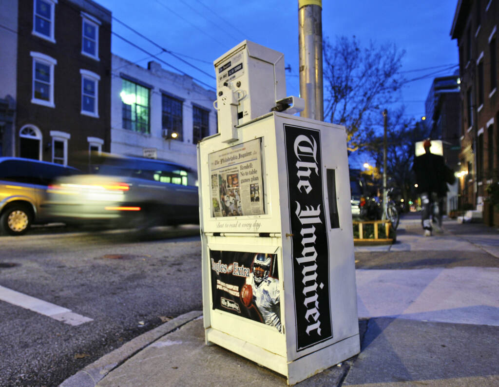 Philadelphia Inquirer Cyberattack A Philadelphia Inquirer newspaper vending machine stands in Philadelphia