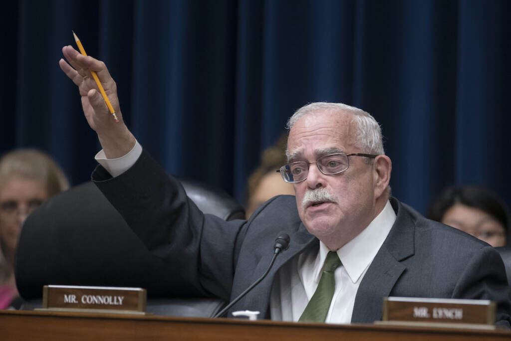 Congress Staff Attacked Rep. Gerry Connolly questions witnesses during the House Oversight and Accountability Committee's hearing about Congressional oversight of Washington