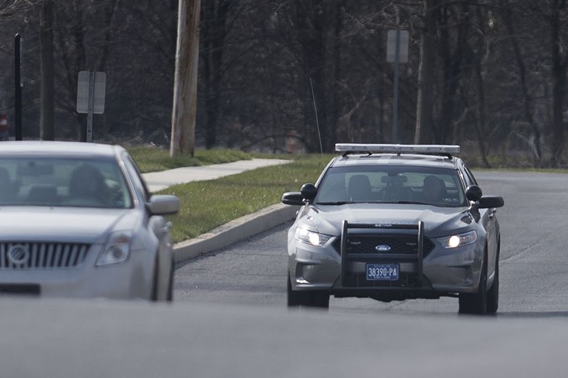 Pennsylvania State Police troopers Pennsylvania State Police troopers have justified vehicle searches by saying a driver was nervous, sweating, or eating. (Jose F. Moreno/Spotlight PA)