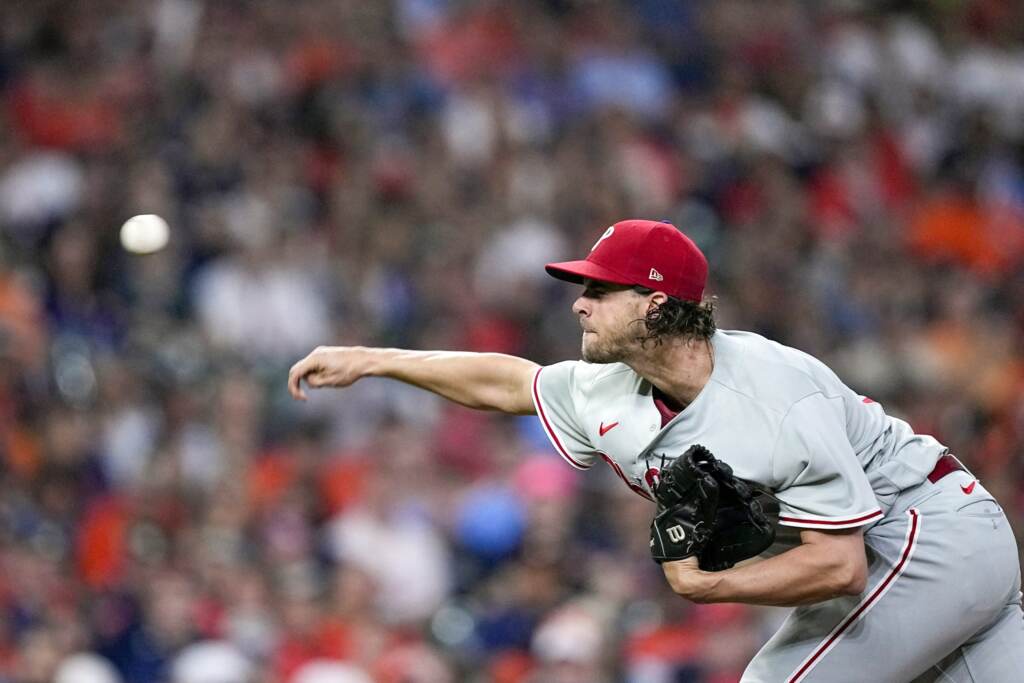 aaronnola-pitching-phillies-scaled Phillies starting pitcher Aaron Nola throws against the Houston Astros during the first inning of a baseball game Friday, April 28,