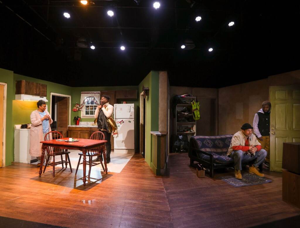 Abandon by James Ijames (L to R) Melanye Finister, Brenson Thomas, Carlo Campbell, Jared Chichester (Paola Nogueras