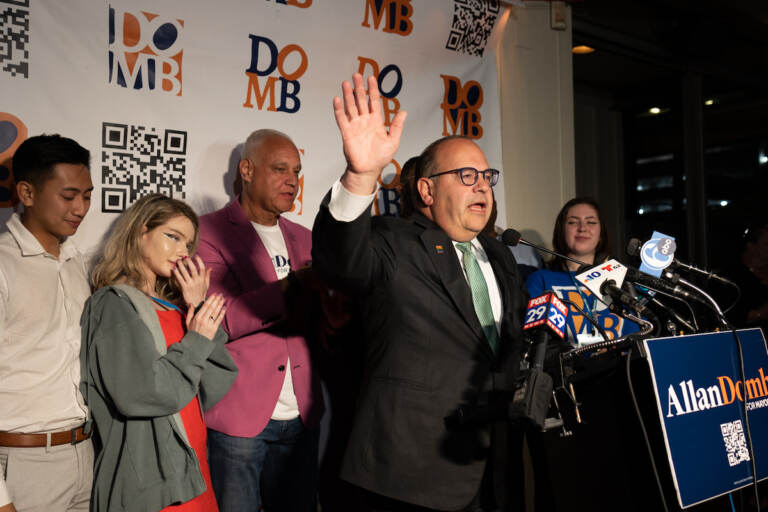 Allan Domb at election watch party