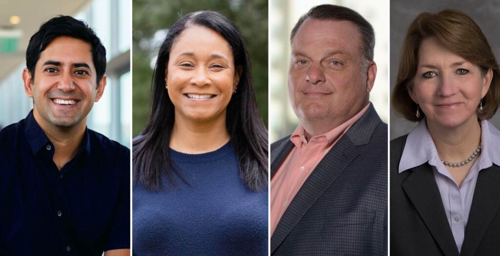 makhija-winder-dibello-ferry-montco-commissioners Neil Makhija, Jamila Winder, Tom DiBello, and Liz Ferry.
