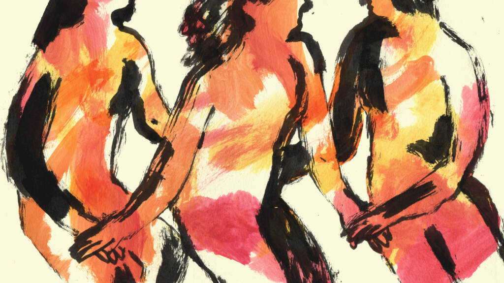 Since it was first approved for use in 2000, mifepristone has been used by millions of women to provide abortions and manage miscarriages. An illustration of 2 women consoling a third woman.