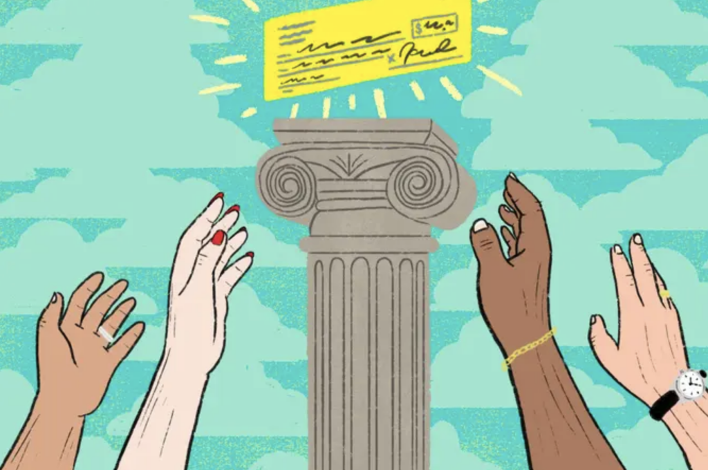 property-tax-rebate-spotlight-pa-2023-05-04 drawing of hands reaching for a check
