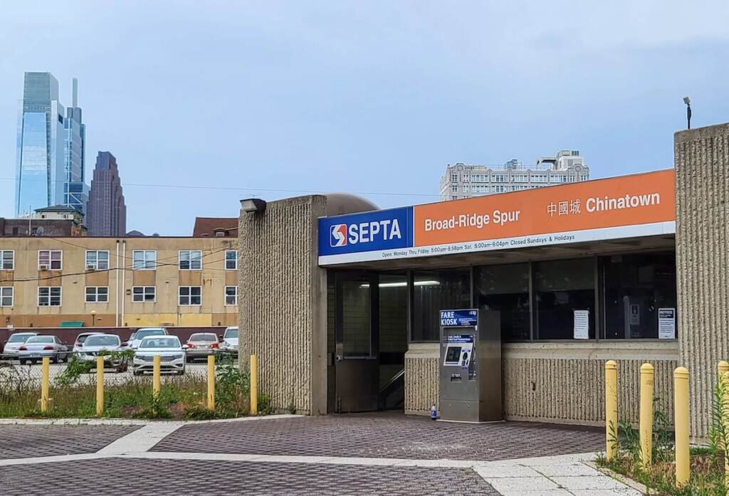 septakey-chinatownstation-scaled copy A SEPTA Key kiosk outside the Chinatown Station on the Broad-Ridge Spur.
(Danya Henninger/Billy Penn)