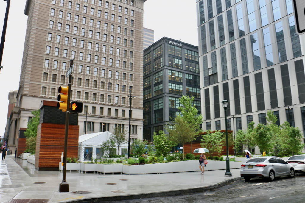 2023 06 14-e lee-philadelphia market east jefferson plaza New public space on a city corner.