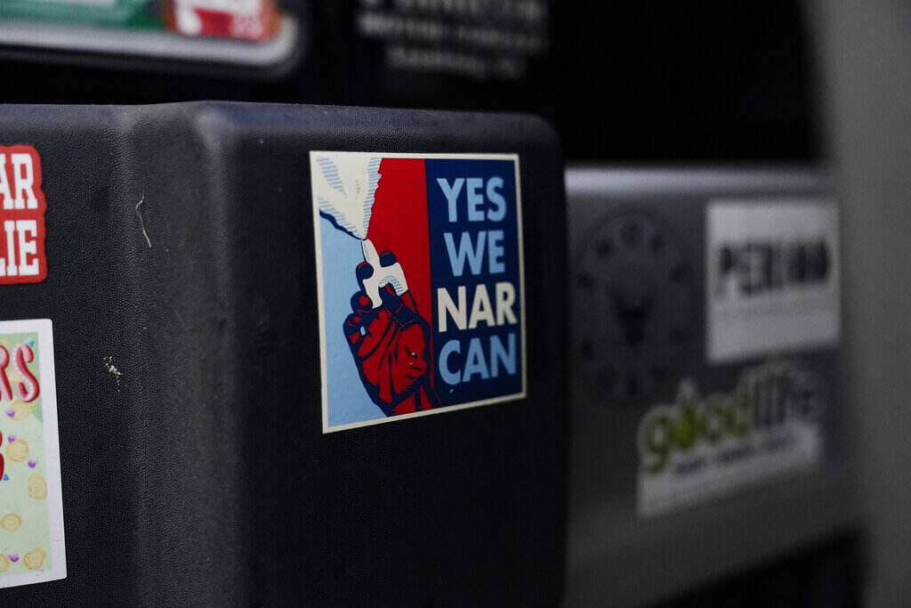 State of the Union Fentanyl Jessie Blanchard's jeep bumper shows a sticker with the slogan