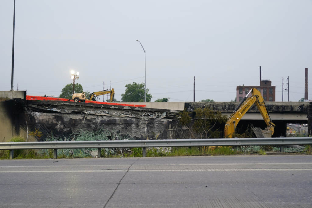 I-95 Collapse Portion of I-95 that collapsed