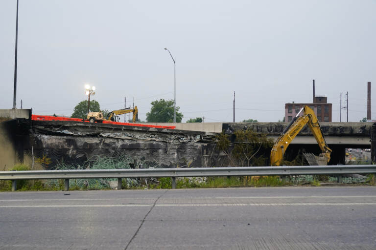 Portion of I-95 that collapsed