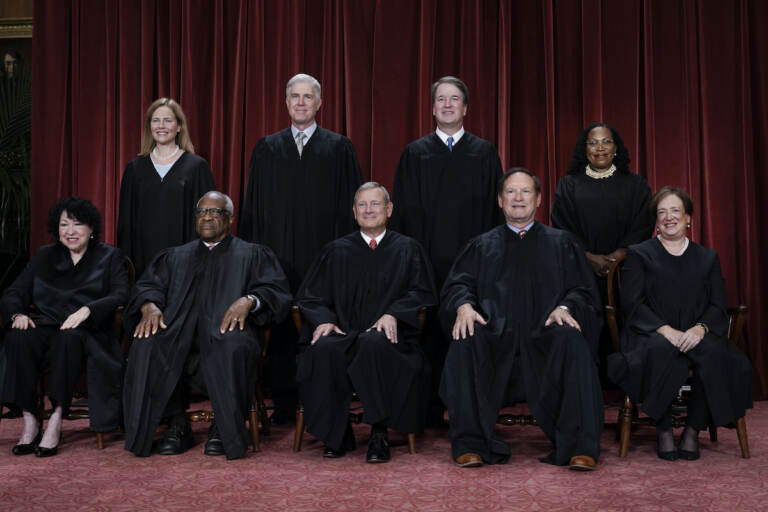 Members of the Supreme Court sit for a new group portrait