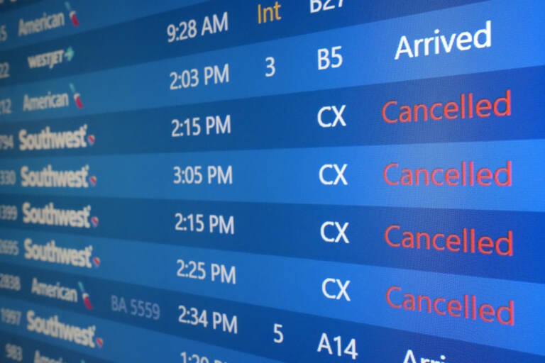 The list of Southwest Airlines flights