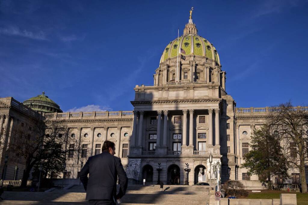 The state Capitol building in Harrisburg, Pennsylvania Pennsylvania State Capitol Building