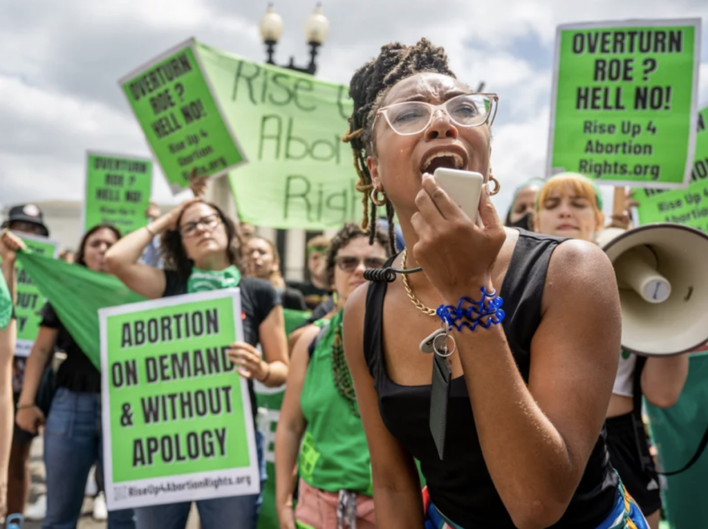 abortion-rights-protest-supreme-court-2022-06-24-getty Pro-abortion rights protesters