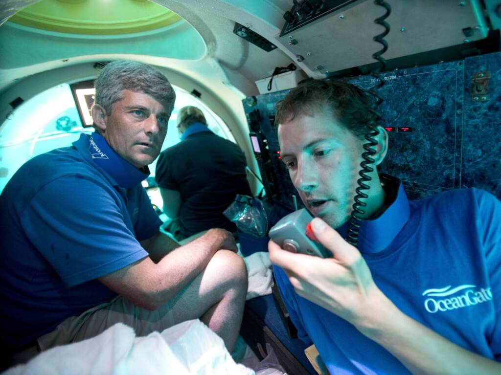 Crew on a submersible.