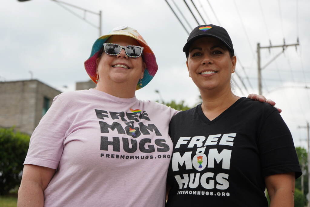 Laurie Dzurko and Bonnie Kaplan pose for a photo.