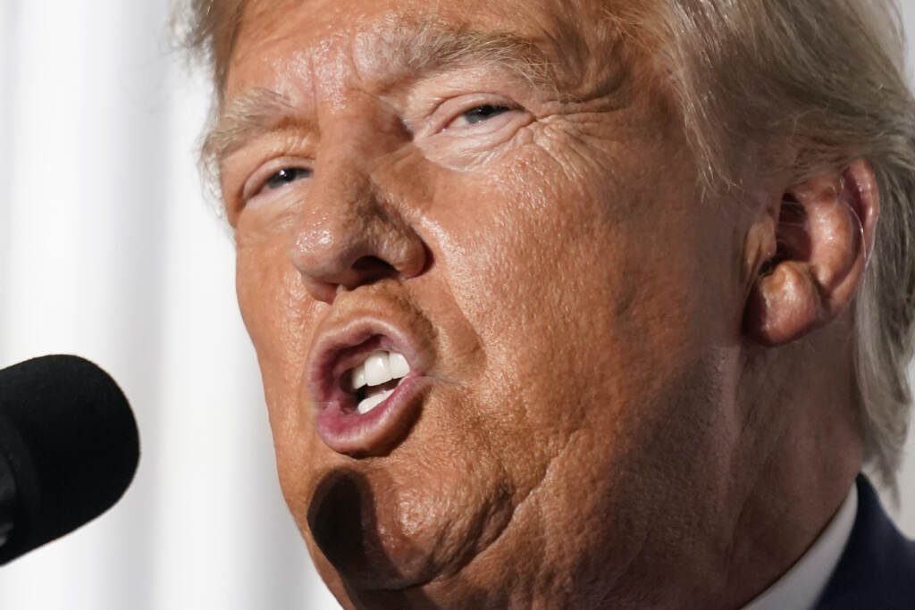 Donald Trump Closeup of Donald Trump's face