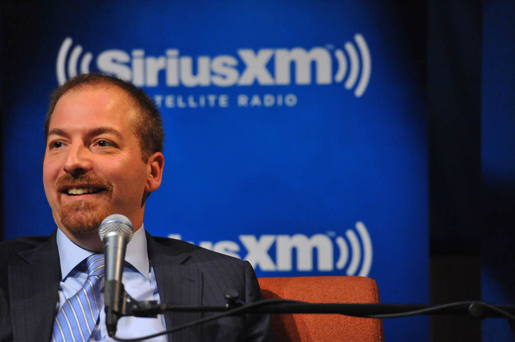 ‘Meet The Press’ moderator Chuck Todd speaks on SiriusXM’s Author Confidential on December 3, 2014 in Washington, DC. Chuck Todd