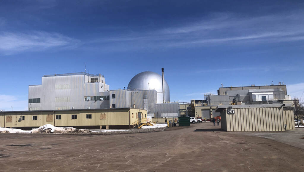microreactor01 Idaho National Laboratory builds and tests nuclear reactors that are often housed in silver domes in the high desert area. (Susan Phillips/WHYY)