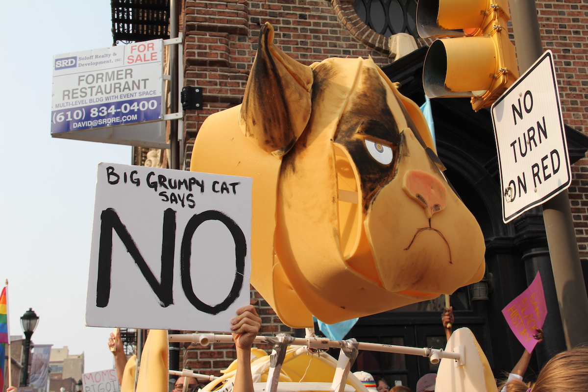 A sign reads 