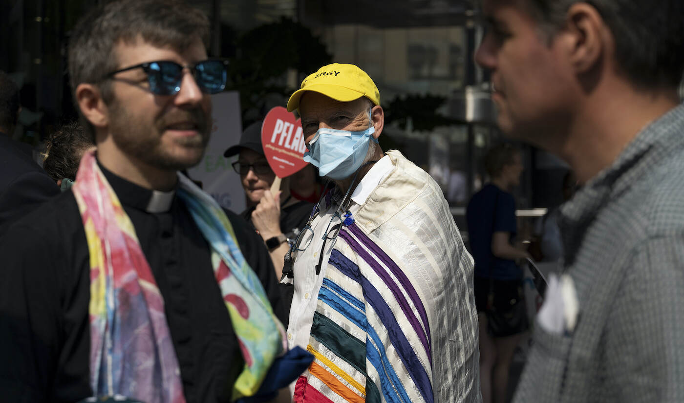 Protesters on the street