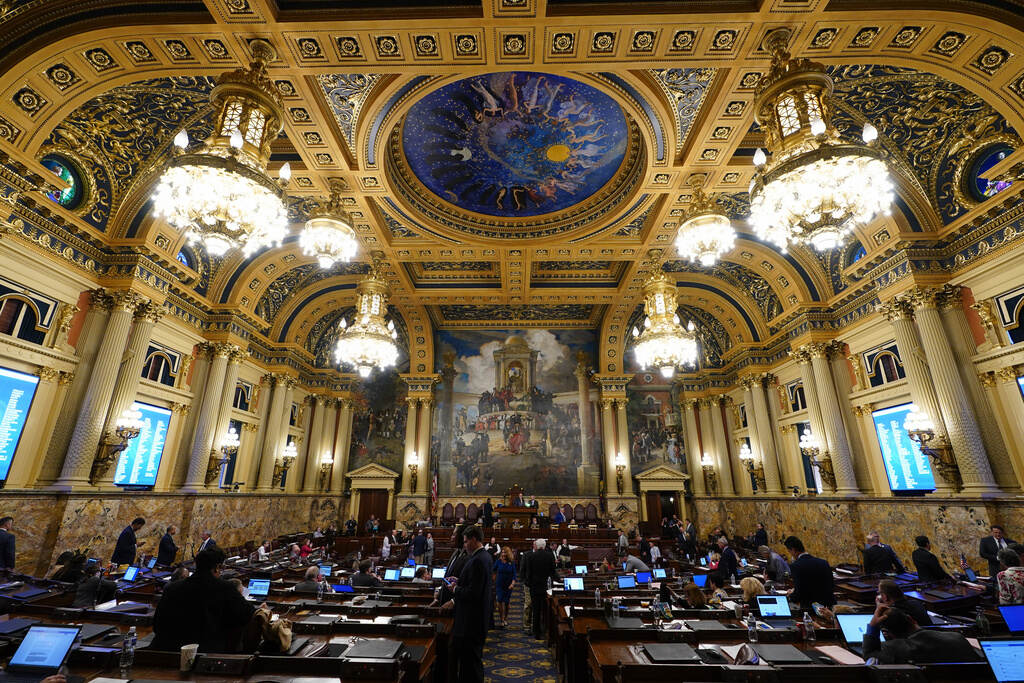 Pennsylvania Budget A view of the Pa. House of Representatives chamber.