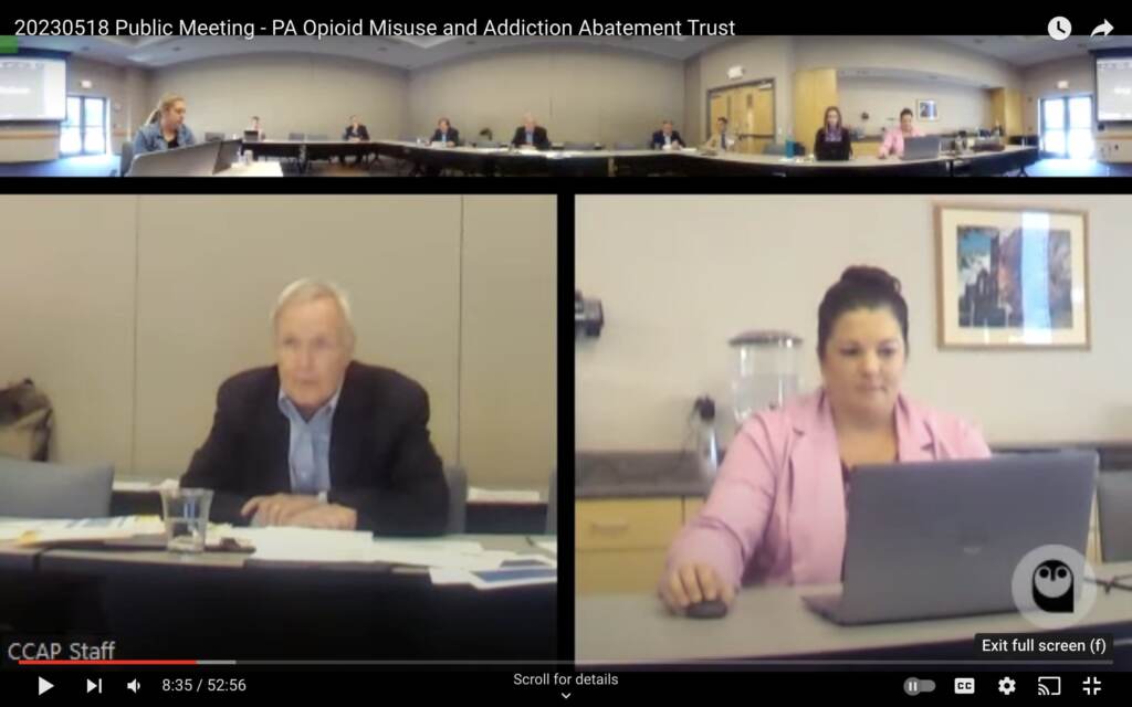 pa-opioid-misuse-trust-spotlight-pa Screenshot of board meeting