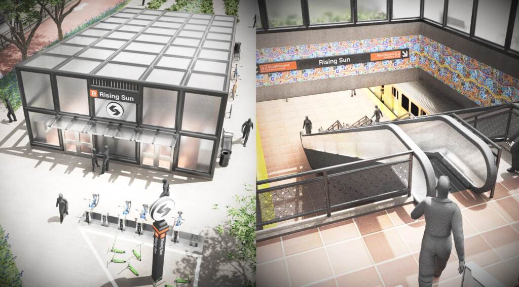 rooseveltblvdsubway-rendering-b-scaled Renderings of the potential Rising Sun Station for the proposed Roosevelt Boulevard Subway line