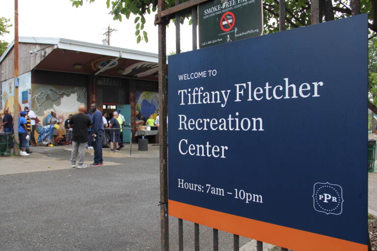 Sign for Tiffany Fletcher Rec Center