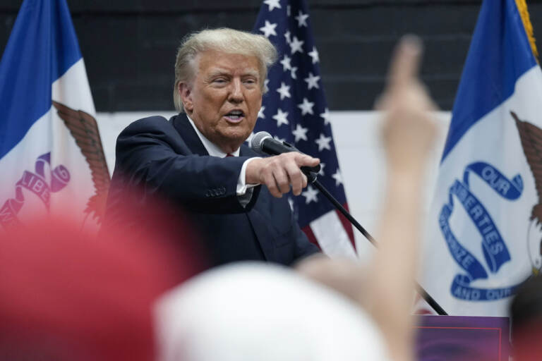 Trump at a rally