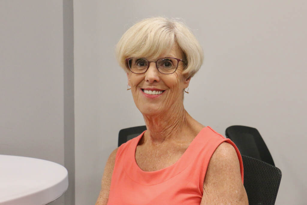 Jan Giumette smiles as she poses for a photo.