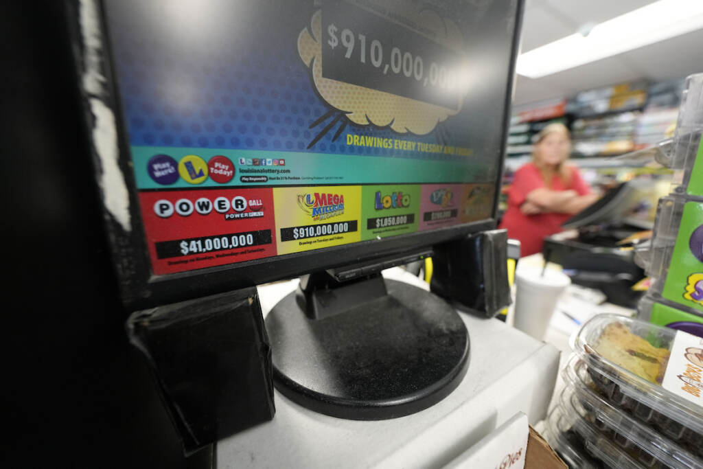 Lottery Jackpot A display for the Mega Millions lottery