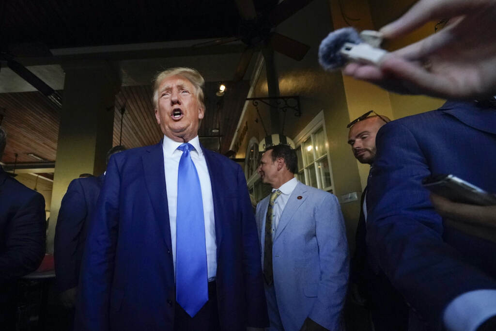 Donald Trump Former President Donald Trump visits Café du Monde in New Orleans, July 25, 2023.