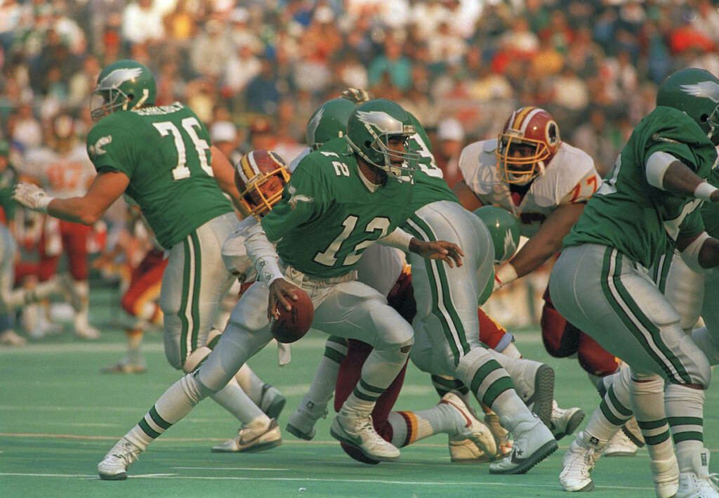 Randall Cunningham Philadelphia Eagles quarterback Randal Cunningham, 1987. location unknown
