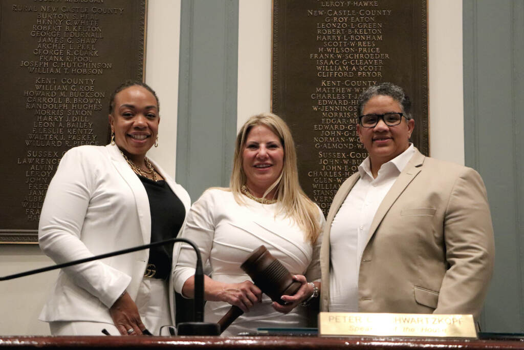 Majority Leader Melissa Minor-Brown, Speaker Valerie Longhurst and Majority Whip Kerri Evelyn Harris Majority Leader Melissa Minor-Brown, Speaker Valerie Longhurst and Majority Whip Kerri Evelyn Harris