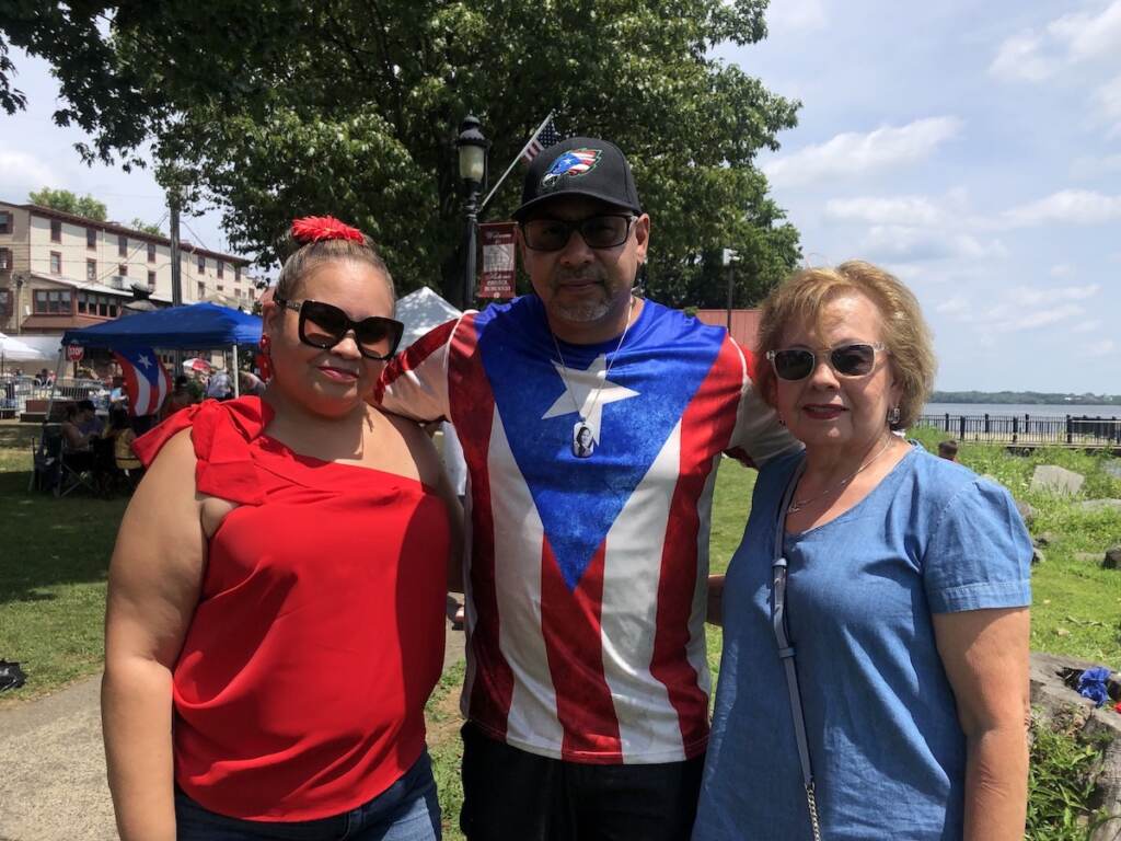 Philadelphia-resident Madeline Burgos with husband Giovanni and mother Maria Camacho