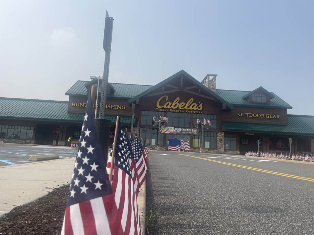 The Cabela's parking lot.