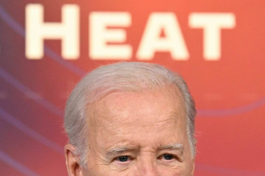 President Biden speaks about the heat wave on July 27, 2023. He announced some new measures to address extreme heat, including more inspections to protect workers. President Biden speaks about the heat wave on July 27, 2023. He announced some new measures to address extreme heat, including more inspections to protect workers.