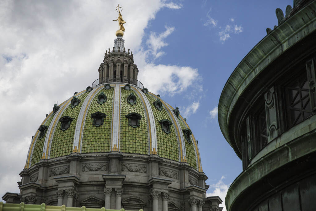 harrisburg-pa-capitol-commonwealth-media-services-2023-07-25 The dome of the Pennsylvania Capitol in Harrisburg.
