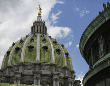 The dome of the Pennsylvania Capitol in Harrisburg.