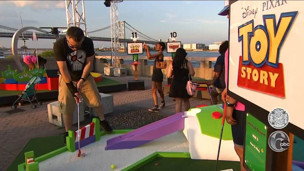 philly-pixar-mini-golf-6abc At the Great Plaza of Penn's Landing Pixar Putt is bringing movie magic to miniature golf. (6abc)