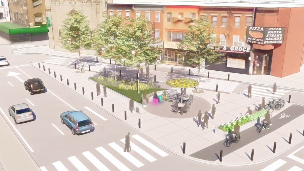 Rendering of the new intersection.
