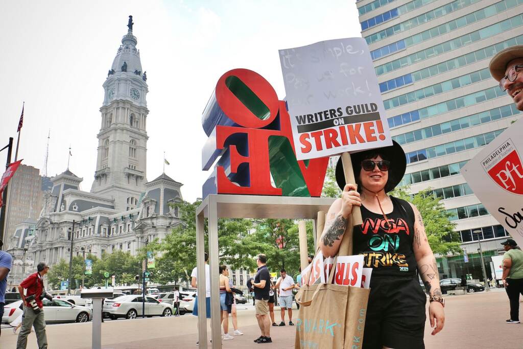 Strike in LOVE Park
