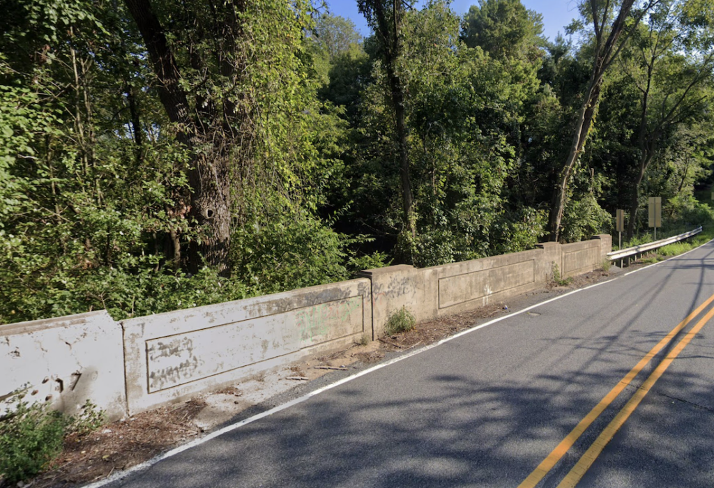 A bridge over a small creek